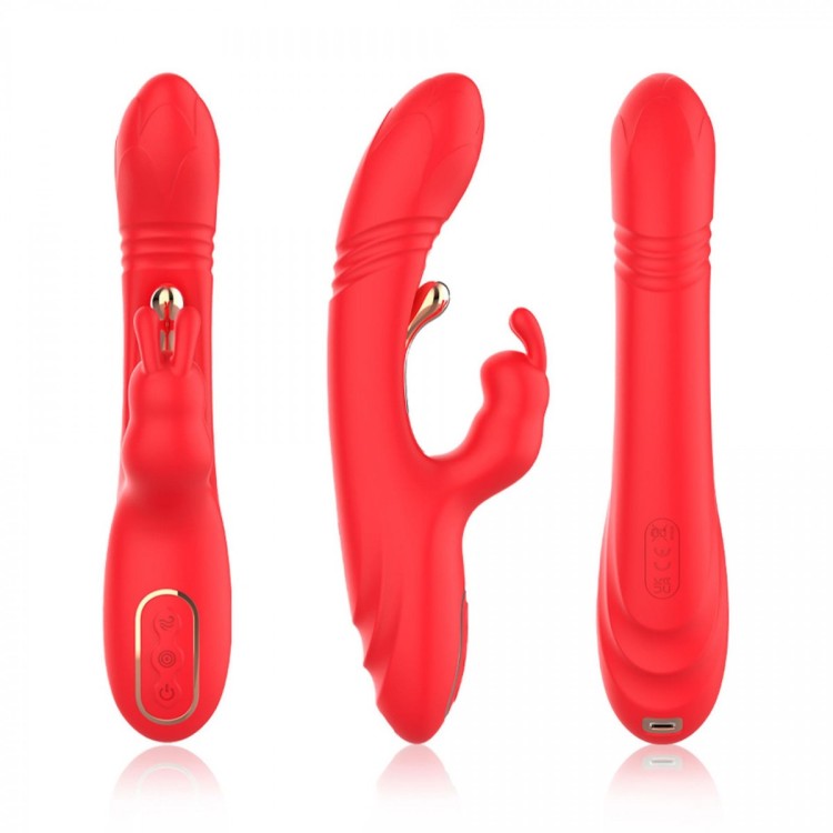 Wielofunkcyjny wibrator królik Stymulacja łechtaczki pochwy Posuw