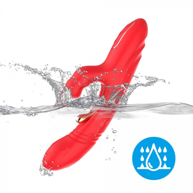 Wielofunkcyjny wibrator królik Stymulacja łechtaczki pochwy Posuw-4