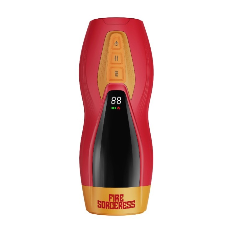 Masturs Wielofunkcyjny Masturbator Solara Fire Sorceress Pulsacje Grzanie-6