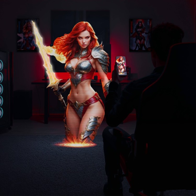 Masturs Wielofunkcyjny Masturbator Solara Fire Sorceress Pulsacje Grzanie-15