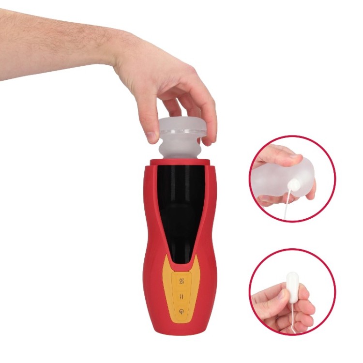 Masturs Wielofunkcyjny Masturbator Solara Fire Sorceress Pulsacje Grzanie-21