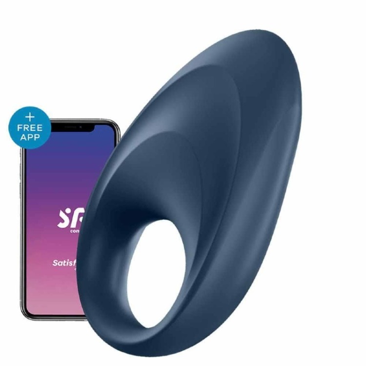 Wibrujący Pierścień Erekcyjny Satisfyer Mighty One Black App