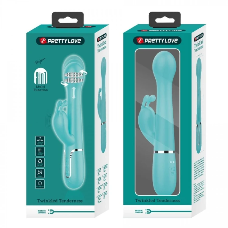Wibrator Króliczek Pretty Love Stymulacja Punktu G Funkcje posuwu-11