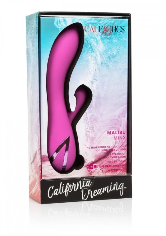 Wibrator Króliczek Calexotics Malibu Minx Ssąca stymulacja łechtaczki-6