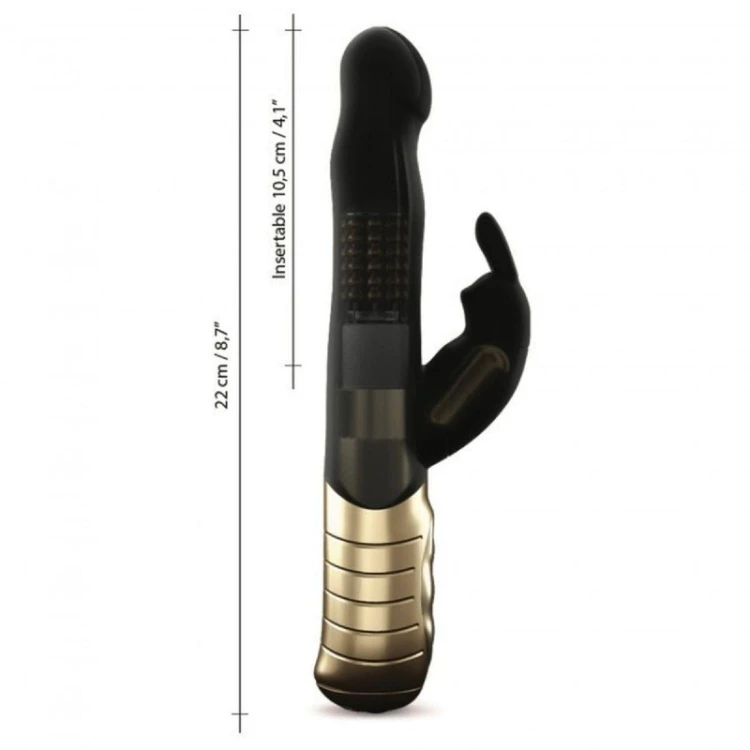 Black Rabbit Marc Dorcel - Wibrator Królik z Rotacją - Sklep-6