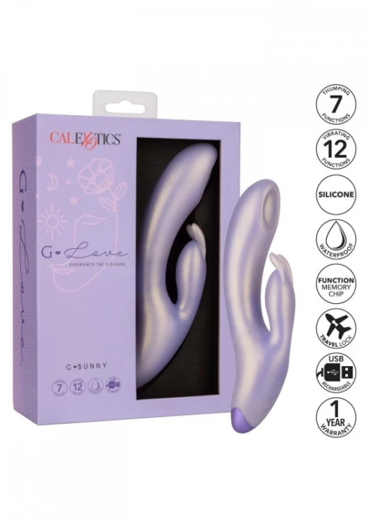 CalExotics Wibrator króliczek do clitoris - Z pukaniem dla punktu G-7