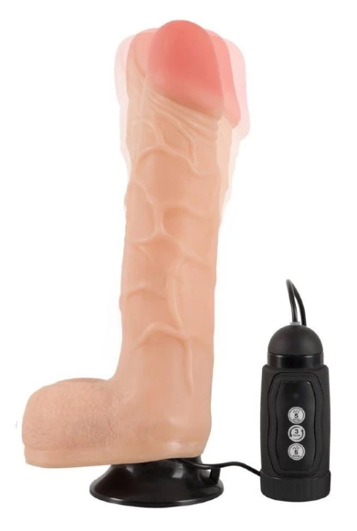 Wibrator Realistyczny Rotacyjny Dildo Cyber skórowy Penis-2