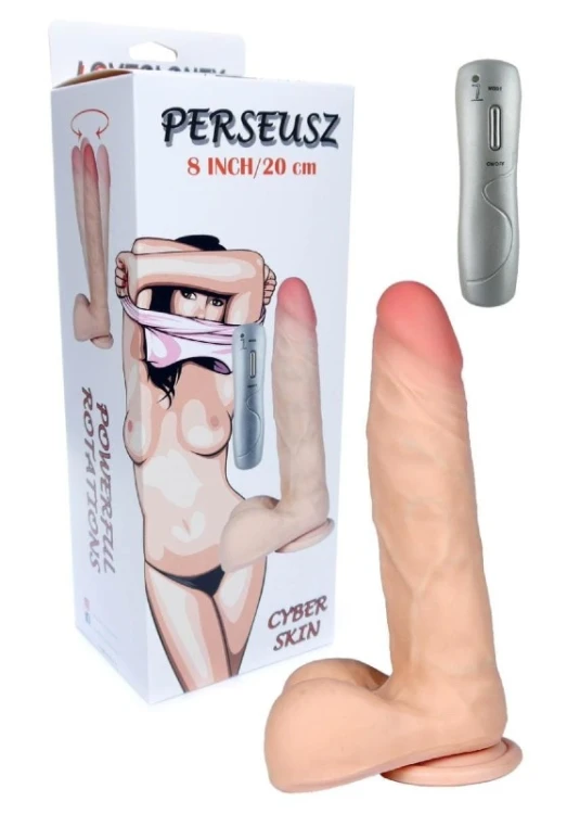 Rotacyjny Wibrator Realistyczny Dildo Cyber Skóra Penis-6