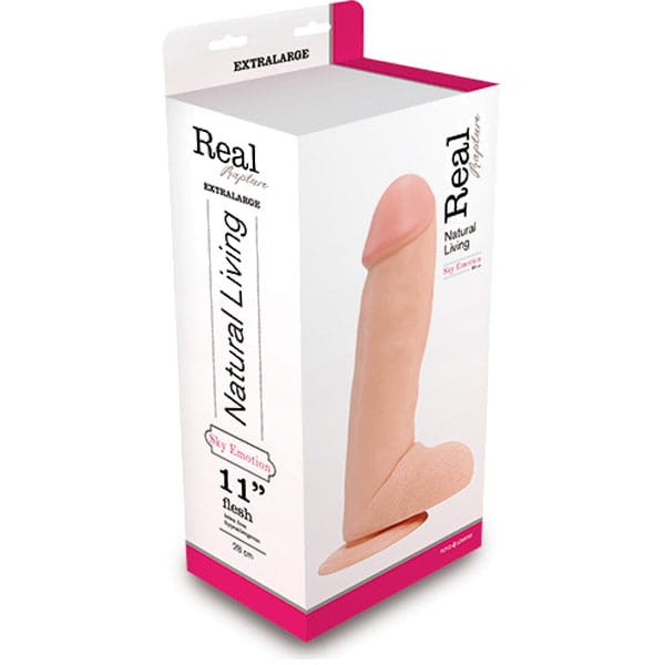 Wielki penis na przyssawce Średnica 7,3 długość 28 cm-5
