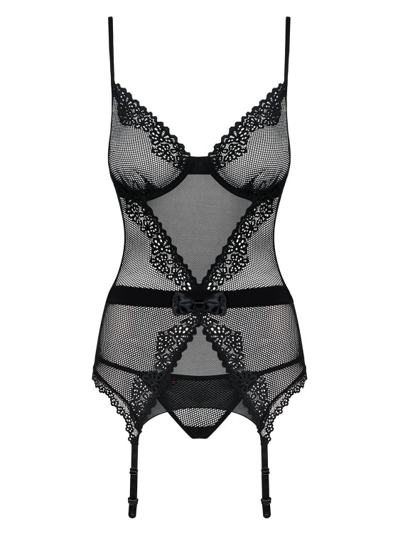Obsessive Lustella gorset i stringi S/M-2