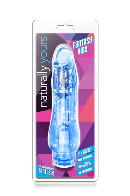 Wibrator naturalny z krystalicznie czystego żelu 18 cm 1