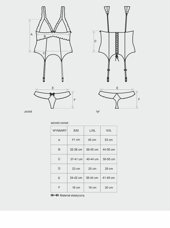 Obsessive Secred gorset i majtki-2