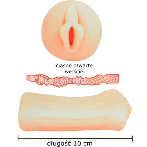Nanette Mini masturbator Wagina z cyber skóry 1