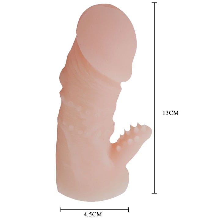 Nakładka na penisa Z wypustką Powiększenie do 20 %-3