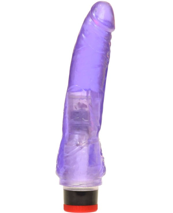 Żelowy sex masażer i wibrator dla kobiet 19 cm Fiolet