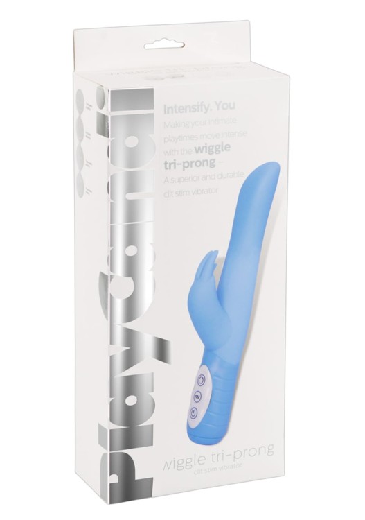 Wibrator z króliczkiem 100 % silikon Dwa silniki-1