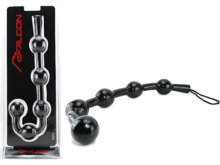 Elastyczny stymulator analny z kulkami Średnica 3,5 cm