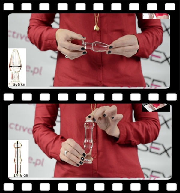 Szklany higieniczny korek do penetracji analnej-2