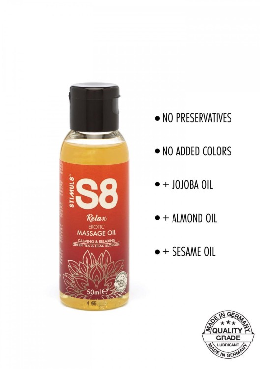 S8 Olejek Do Masażu  50ml Green Tea & Lilac Blossom-1