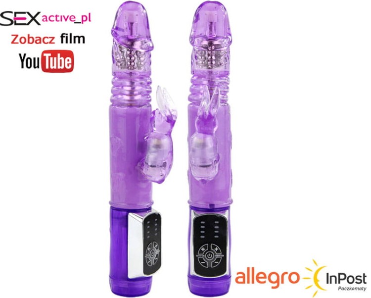 Wibrator króliczek z ruchem posuwistym i obrotowym-4