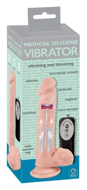 Wibrator silikonowy Plus dynamiczne pchnięcia-8