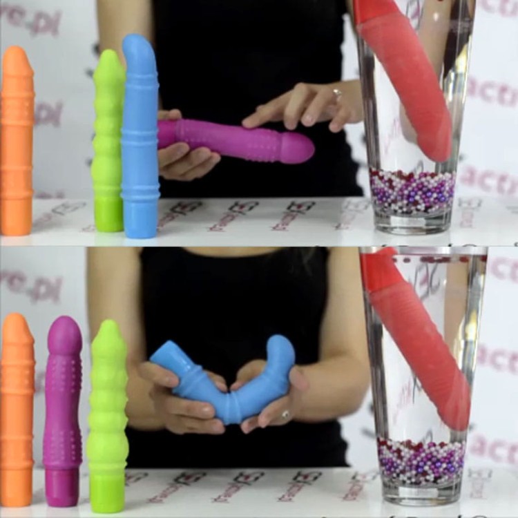 Luksusowy wibrator dla Pań Magenta kolorowa cyberskóra-3