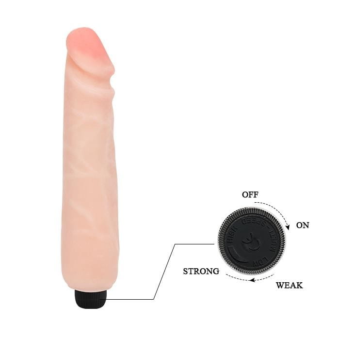 Miękki wibrator Cyber skóra 25 cm-3