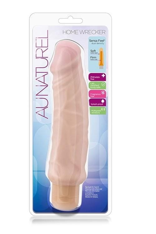 Gruby realistyczny w dotyku wibrator na baterie-4