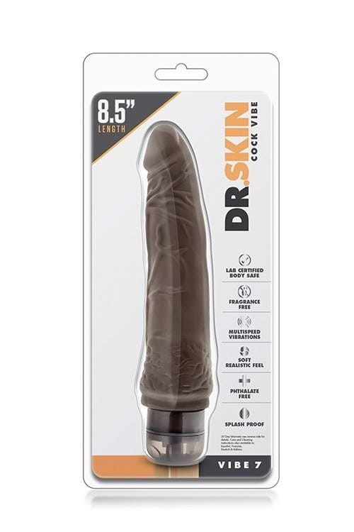 Wibrator DR. SKIN Brązowy penis 21,6 cm-4