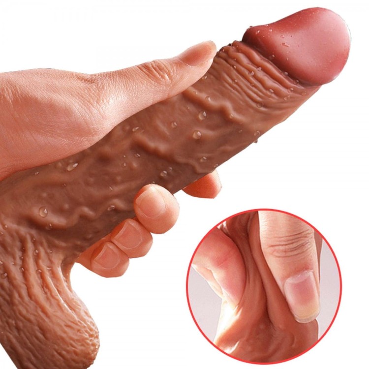 Wibrator silikonowy Grzanie Ruch posuwisty-8
