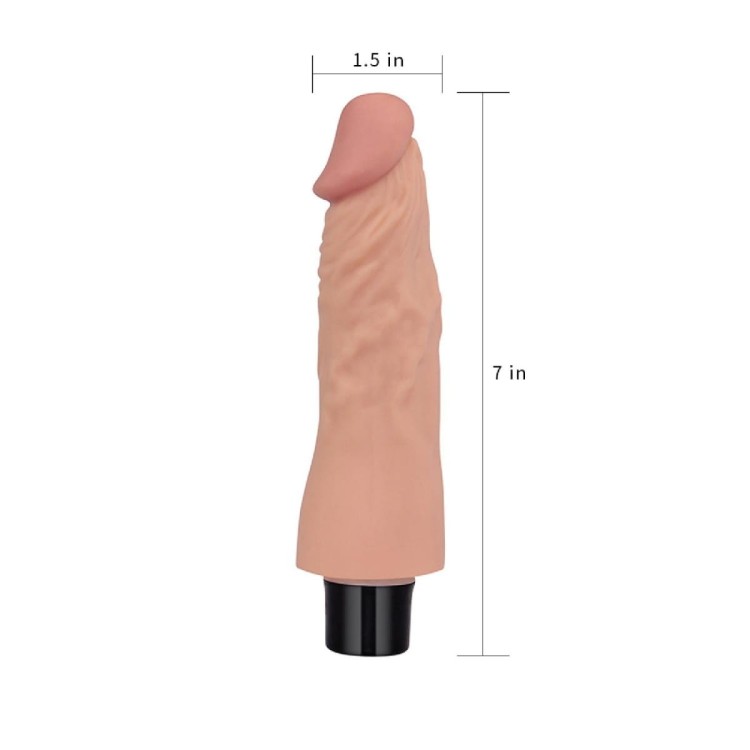 Wibrator Jak skóra 17,8 cm Na baterie-6