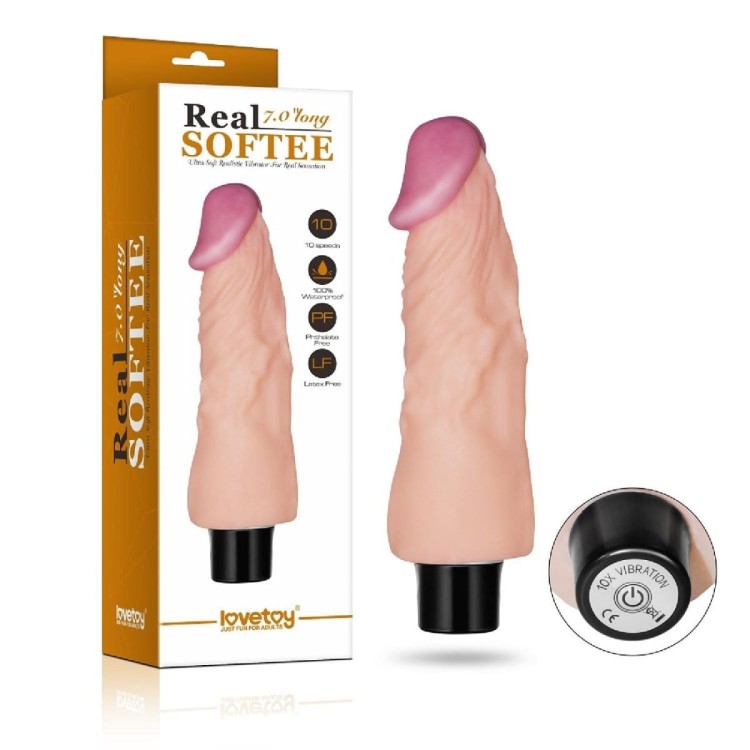 Wibrator Jak skóra 17,8 cm Na baterie-7