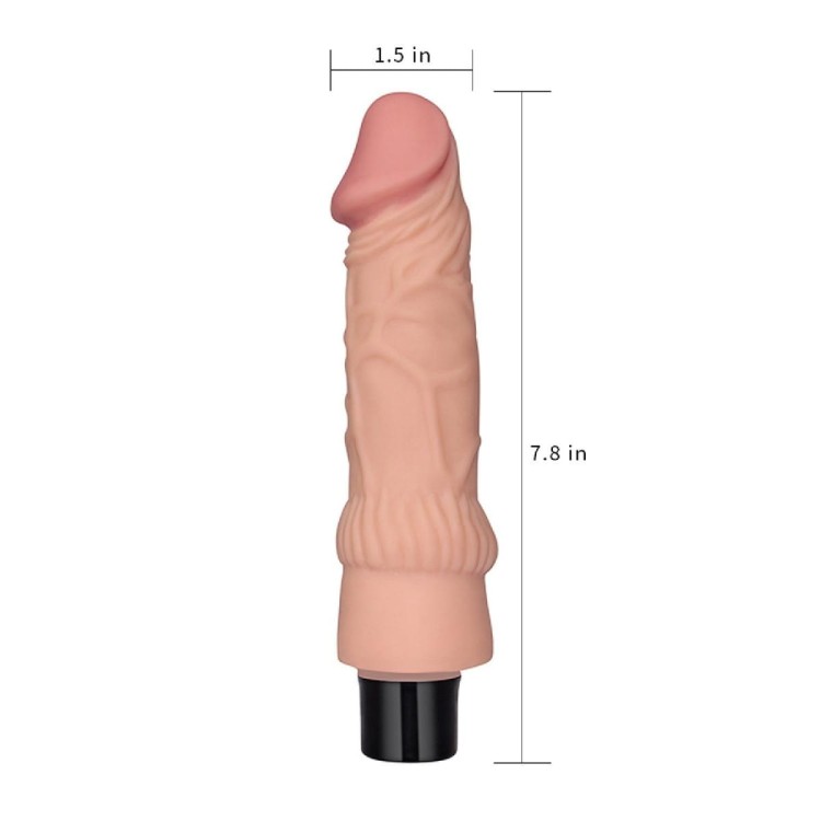Wibrator w dotyku jak skóra 19cm. Na baterie-6