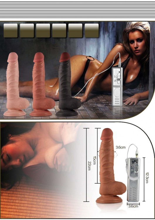 Wibrator z naturalnym penisem 21,6 cm-3