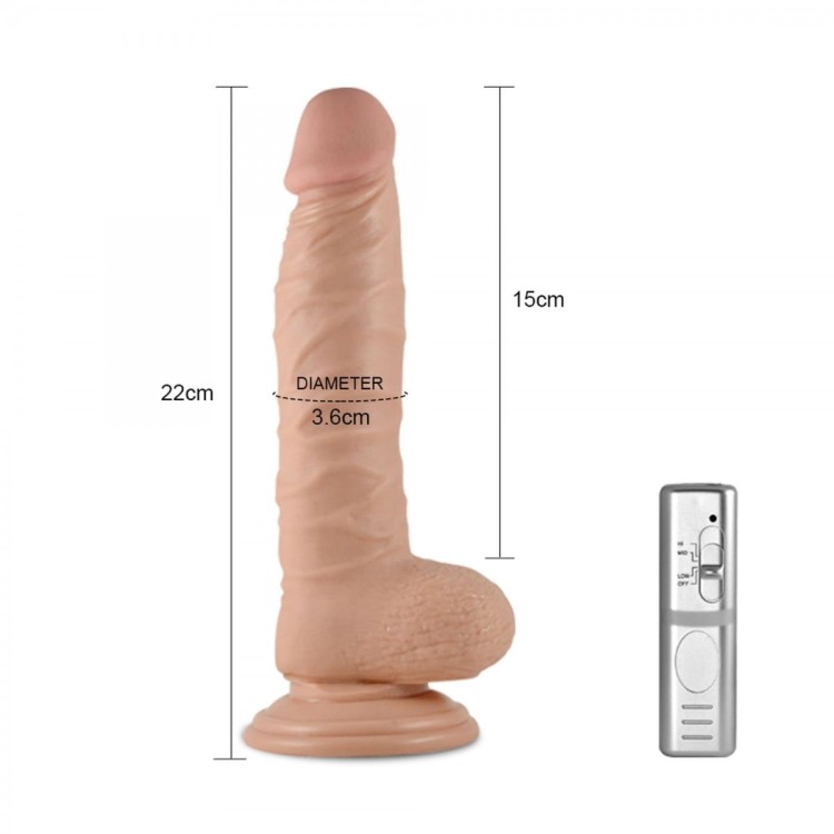 Wibrator z naturalnym penisem 21,6 cm-1