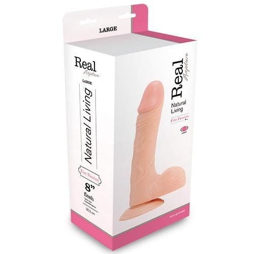 Wibrator Duży Penis z jądrami  przyssawka 20,3 cm-1