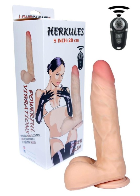 Wibrator Realistyczny Cyber skóra jak ciało Penis 17,5 cm-7