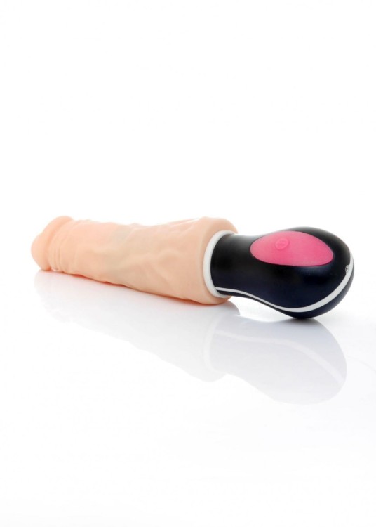 Wibrator z rotacja główki Penis z cyberskóry-2