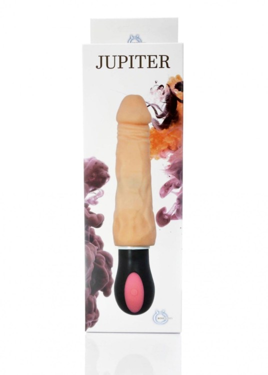 Wibrator z rotacja główki Penis z cyberskóry-8
