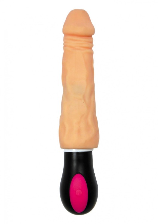 Wibrator z rotacja główki Penis z cyberskóry-6