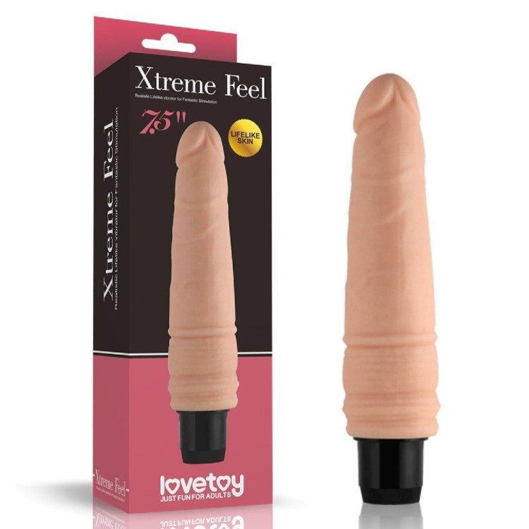 Miękki wibrator z cyber skóry 20,3 cm