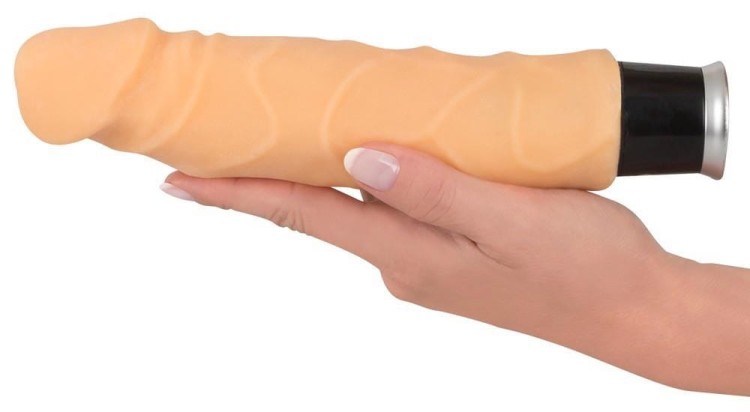 Gruby wibrator Nature Skin Średnica 4,5 cm-5