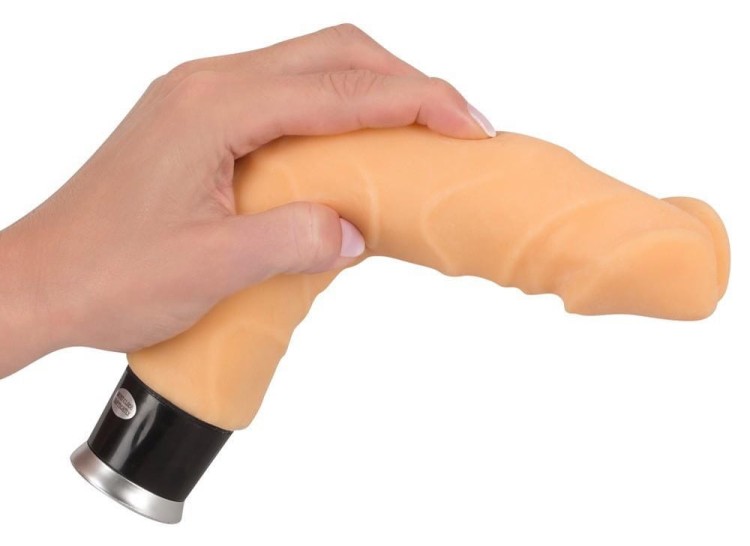 Gruby wibrator Nature Skin Średnica 4,5 cm-6
