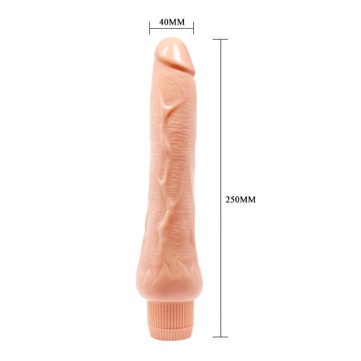 Wibrator Duży kształtny penis 25 cm Na baterie-3
