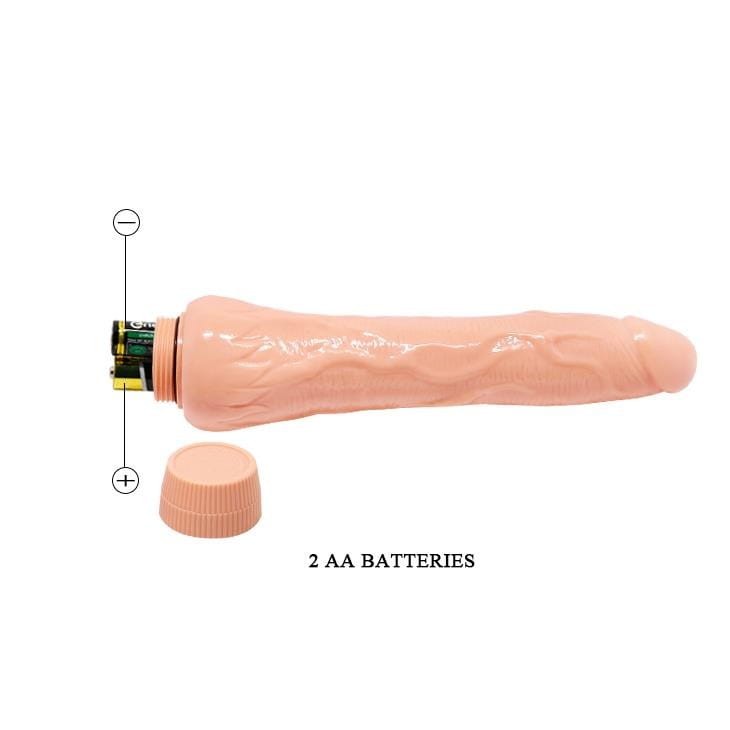Wibrator Duży kształtny penis 25 cm Na baterie-5