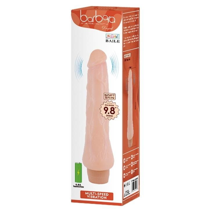 Wibrator Duży kształtny penis 25 cm Na baterie-6