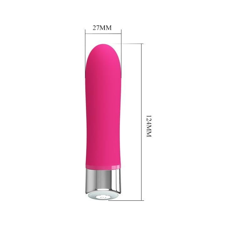 Mini wibrator Silikonowy 12 funkcji Różowy-2