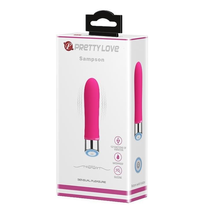 Mini wibrator Silikonowy 12 funkcji Różowy-4