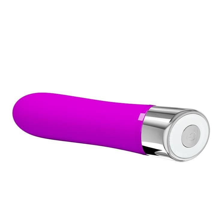 Mini wibrator Silikonowy 12 funkcji Fioletowy-1