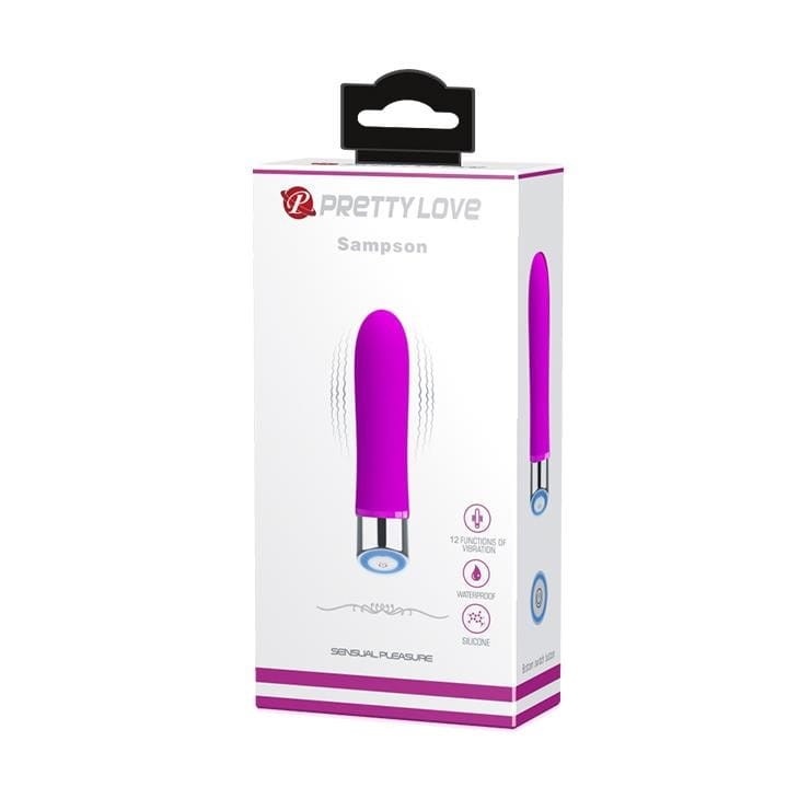 Mini wibrator Silikonowy 12 funkcji Fioletowy-4
